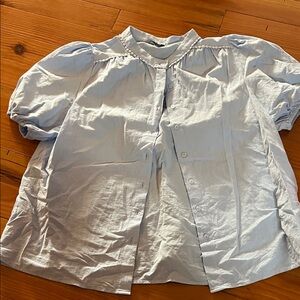 Chic Sky Blue Women's Blouse